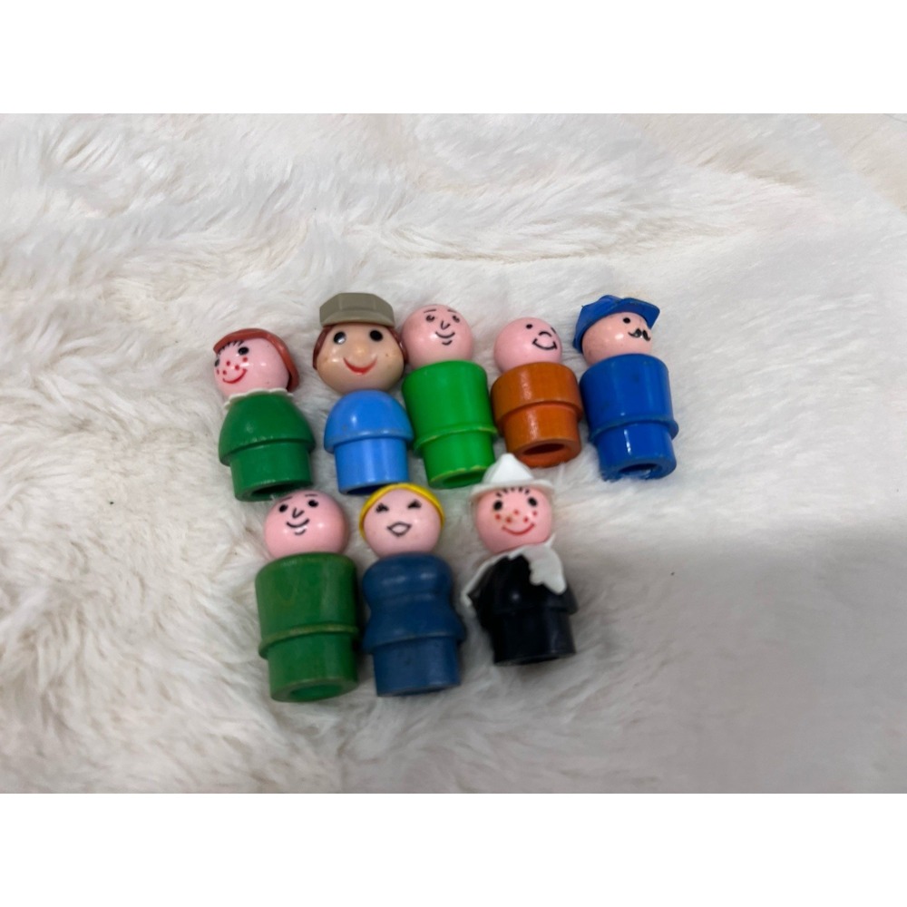 Vintage Fisher Price Little People Mixed Lot of 8 1970s 1980s Plastic Wood